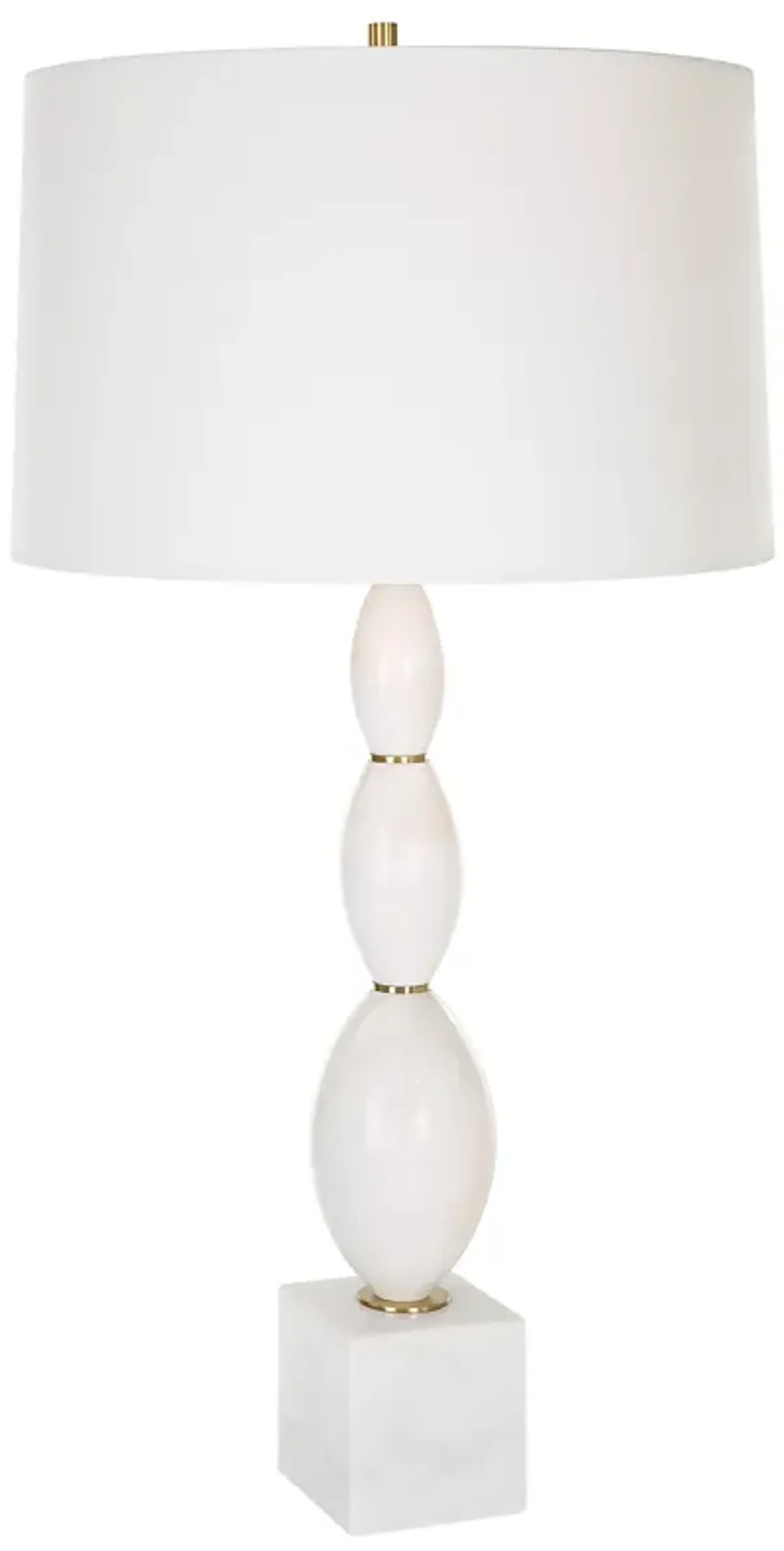 Regalia White Marble Table Lamp