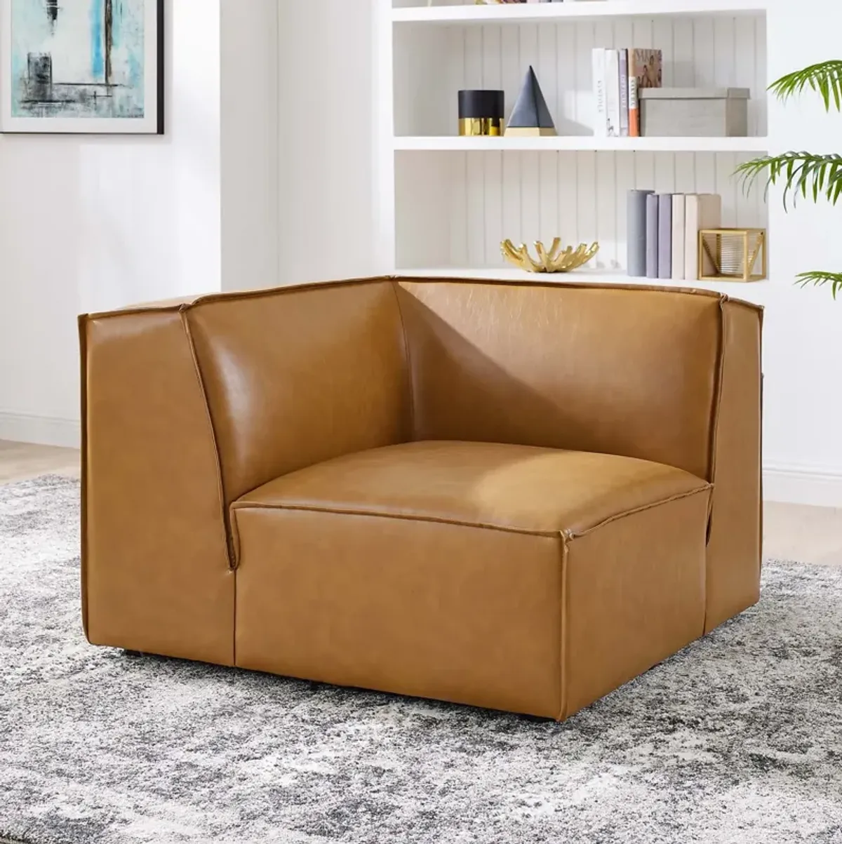 Restore Vegan Leather Sectional Sofa Corner Chair