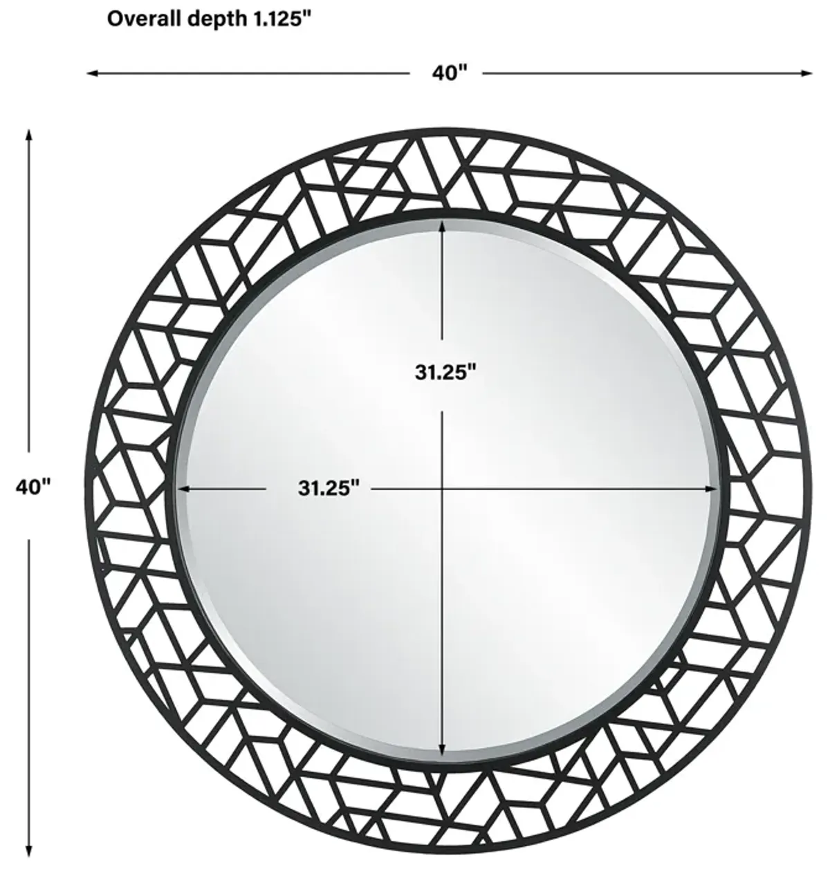 Mosaic Round Mirror