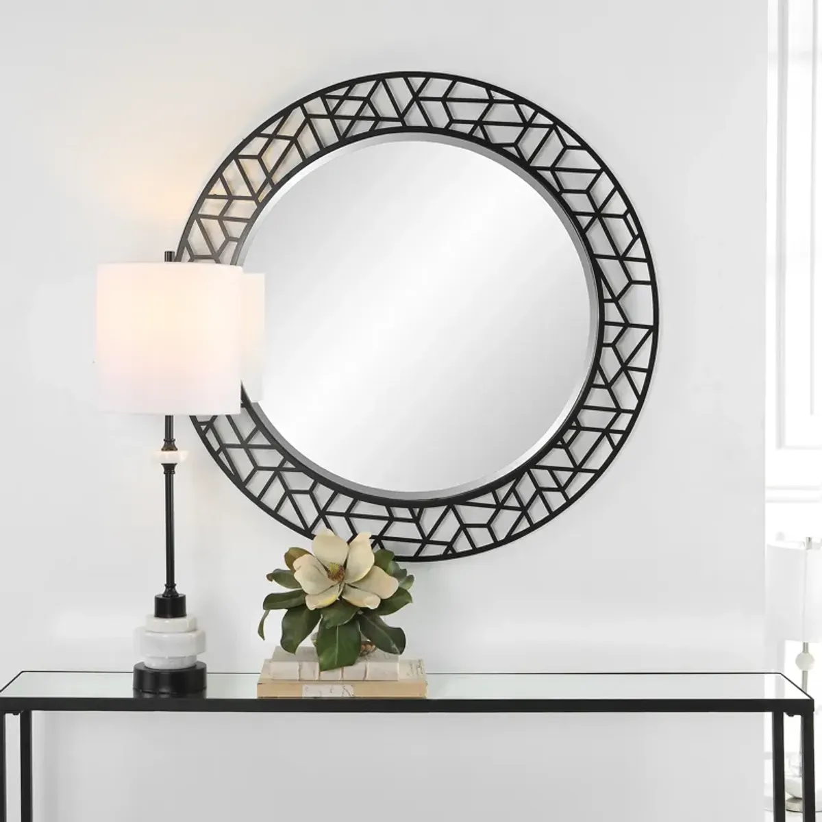 Mosaic Round Mirror