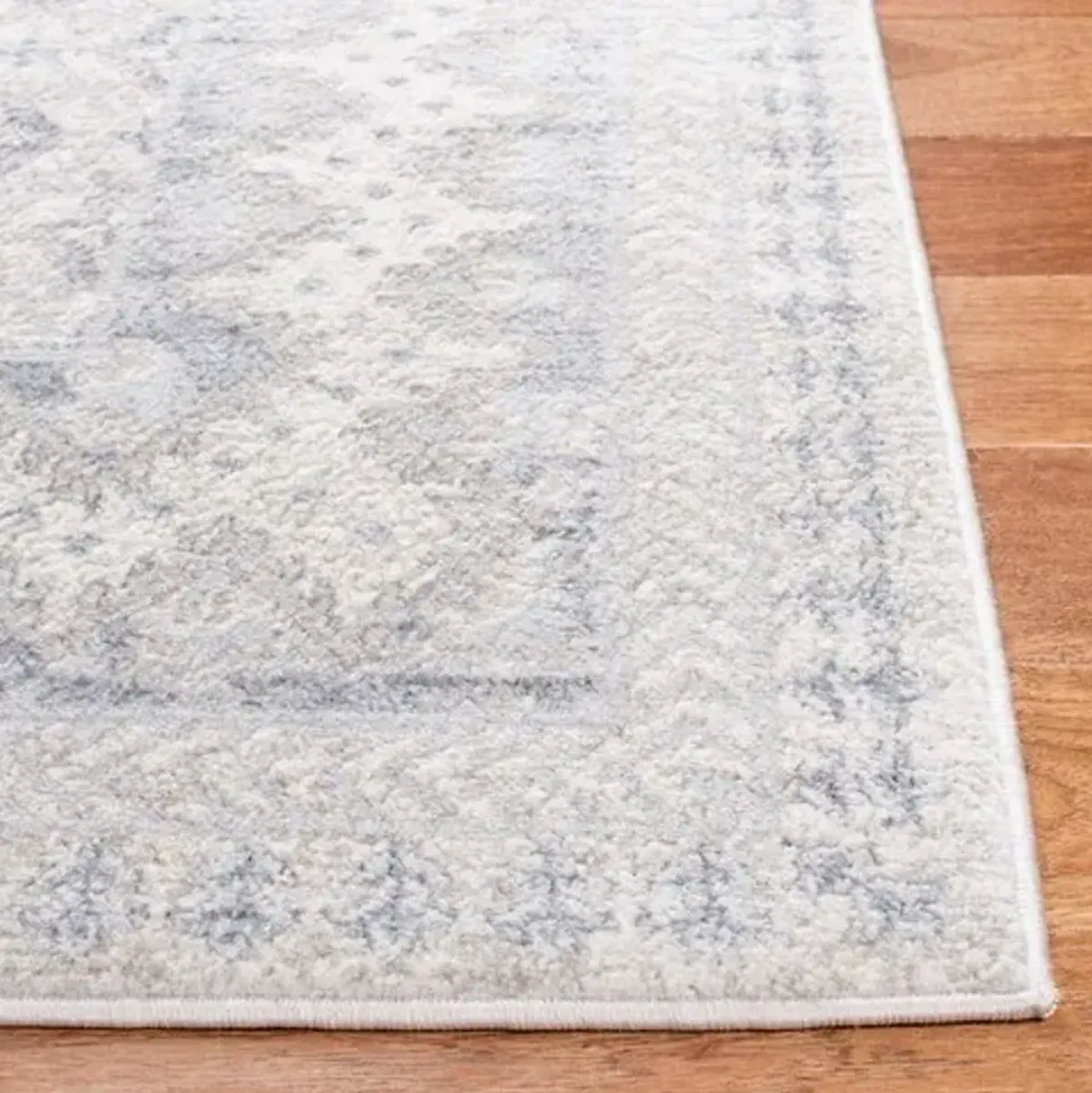 Brentwood 899 Ivory / Grey 2' X 6' Runner Powerloomed Rug