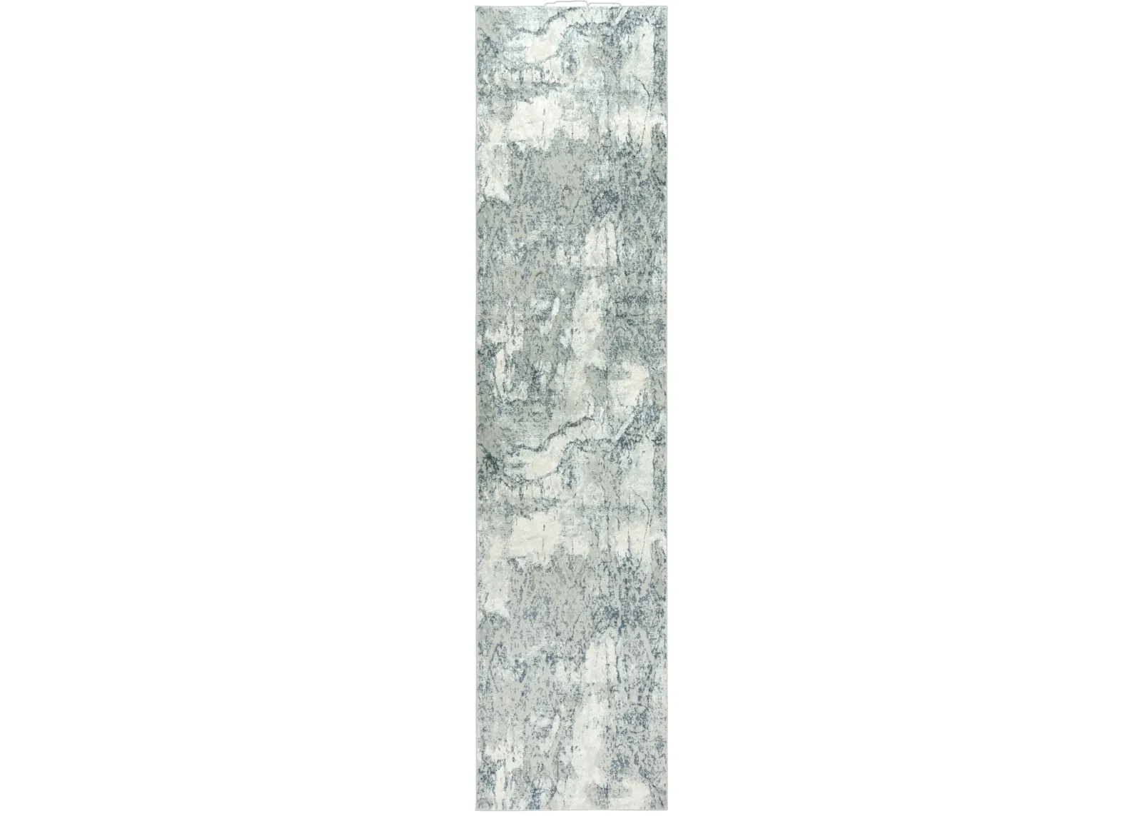 Chelsea Cream/Gray Abstract Polyester 2'7" x 9'6" Runner Rug