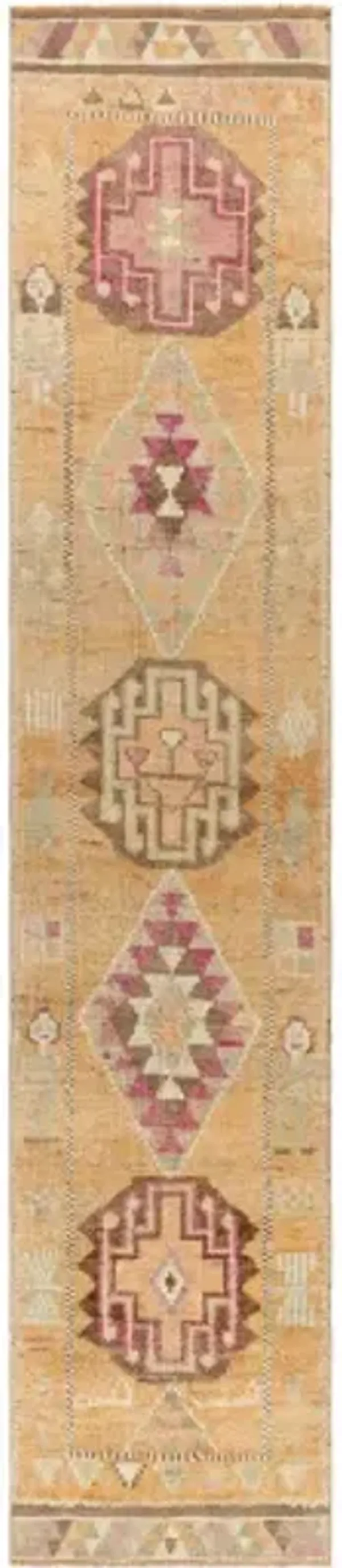 Antique One of a Kind AOOAK-1019 2'6" x 13'3" Handmade Rug