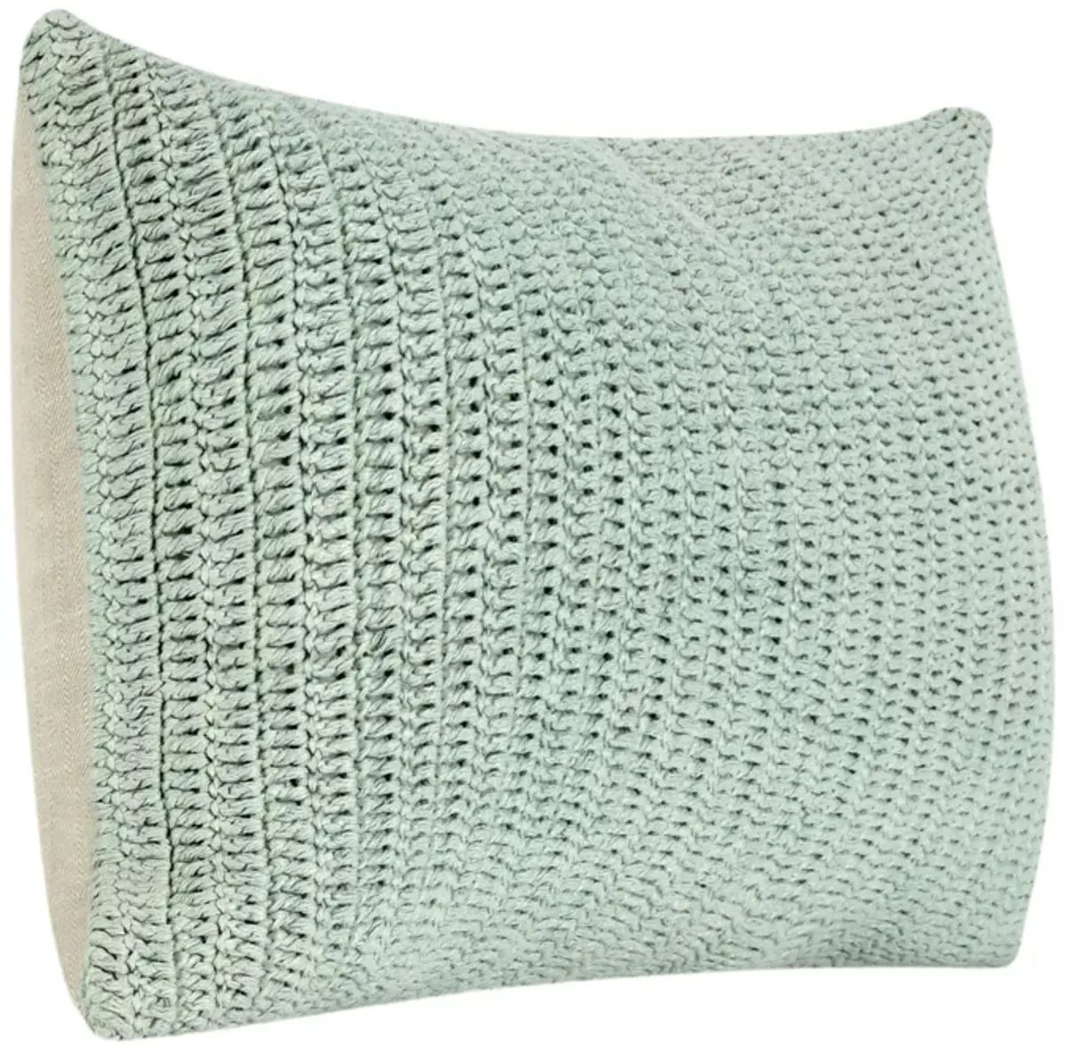 RIndiaa 14"x26" Belgian Linen Throw Pillow, Sagebrush Green