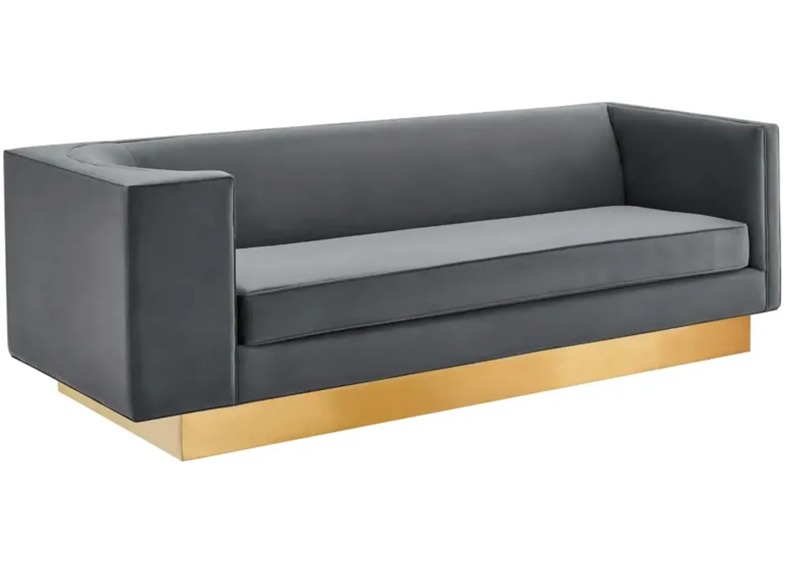 Eminence Upholstered Performance Velvet Sofa