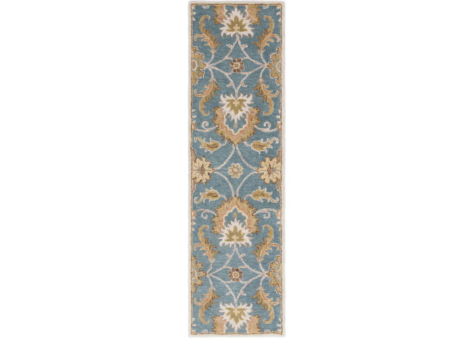 HERITAGE 553 BLUE  2'-3' x 8' Runner Rug