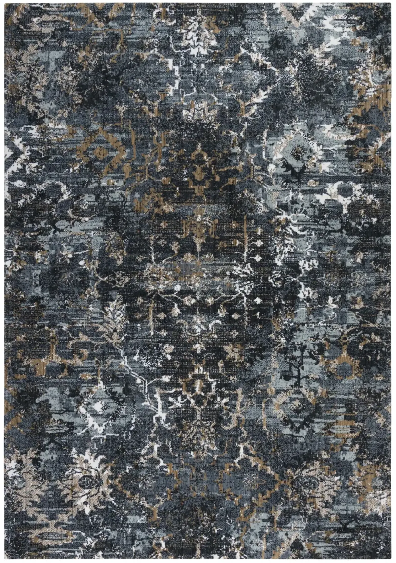 Elite Charcoal  Recycled Polyester 5'2" x 7'9" Rectangle Rug