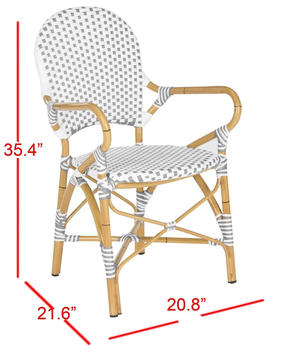 HOOPER INDOOR-OUTDOOR STACKING ARMCHAIR  - Set of 2