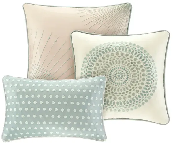 Madison Park Baxter Seafoam/Sage 7 Piece Comforter Set