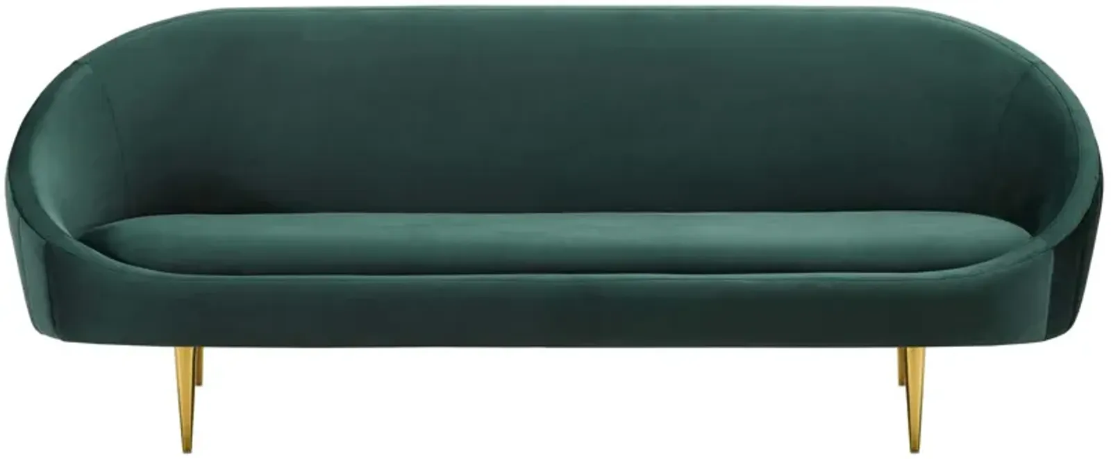 Sublime Vertical Curve Back Performance Velvet Sofa