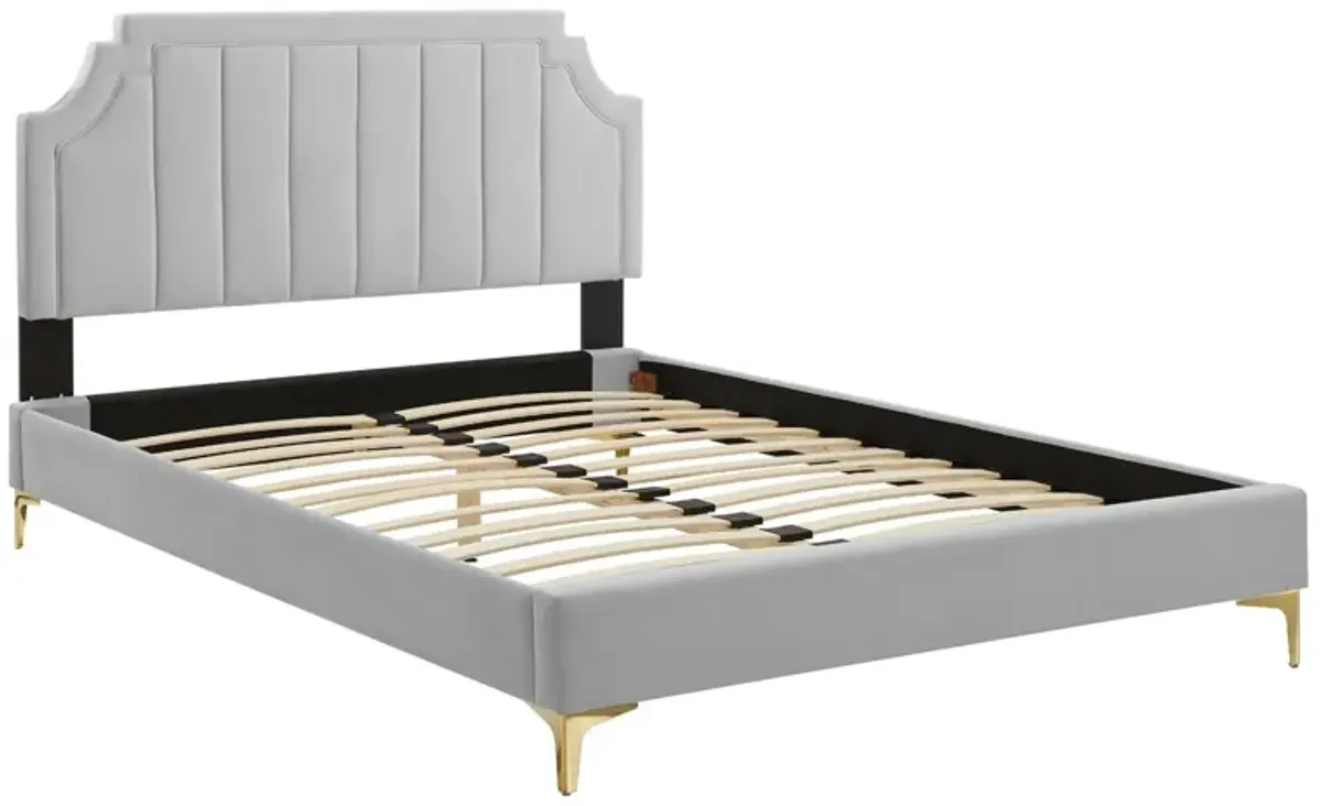 Sienna Performance Velvet Full Platform Bed