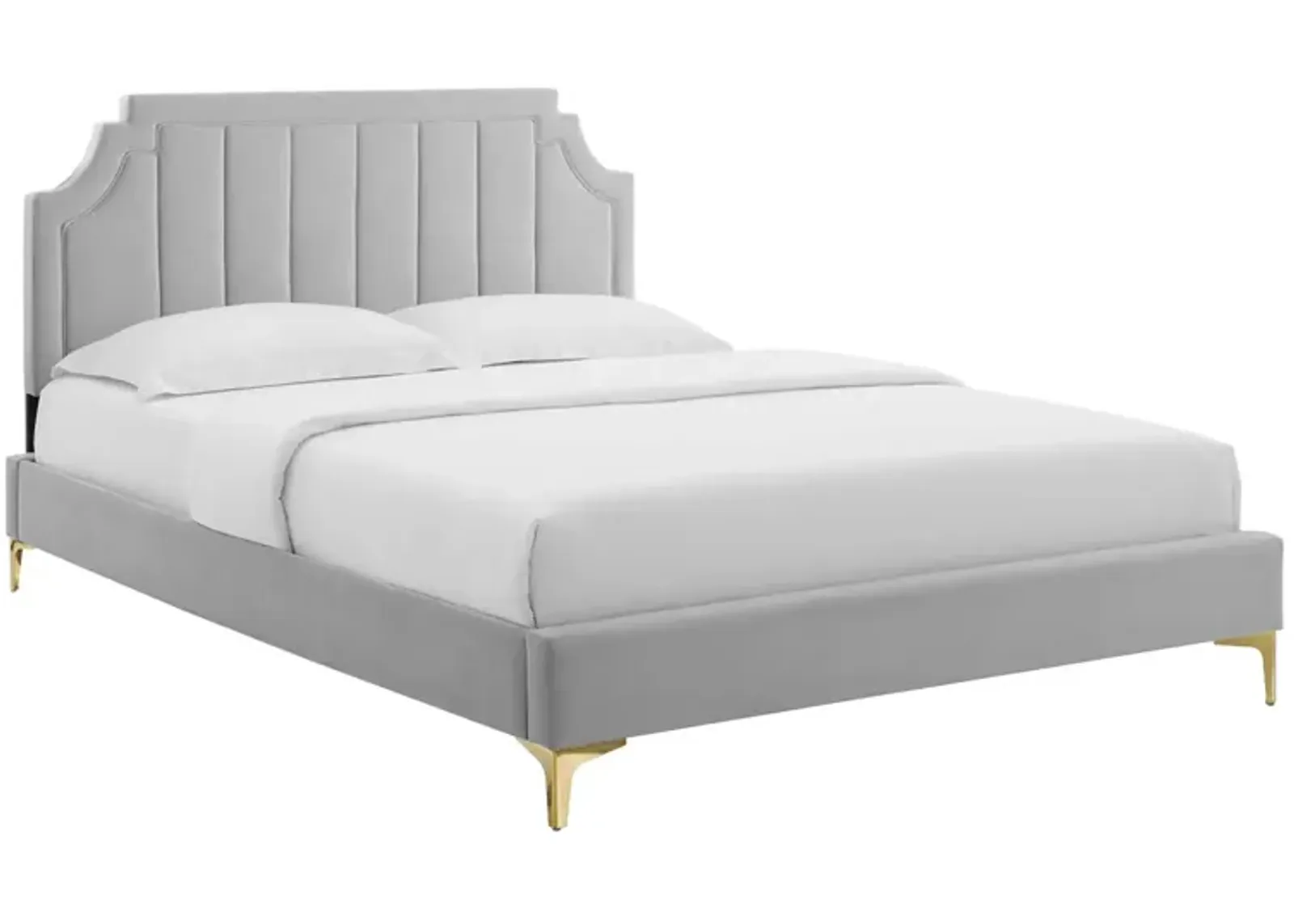 Sienna Performance Velvet Full Platform Bed