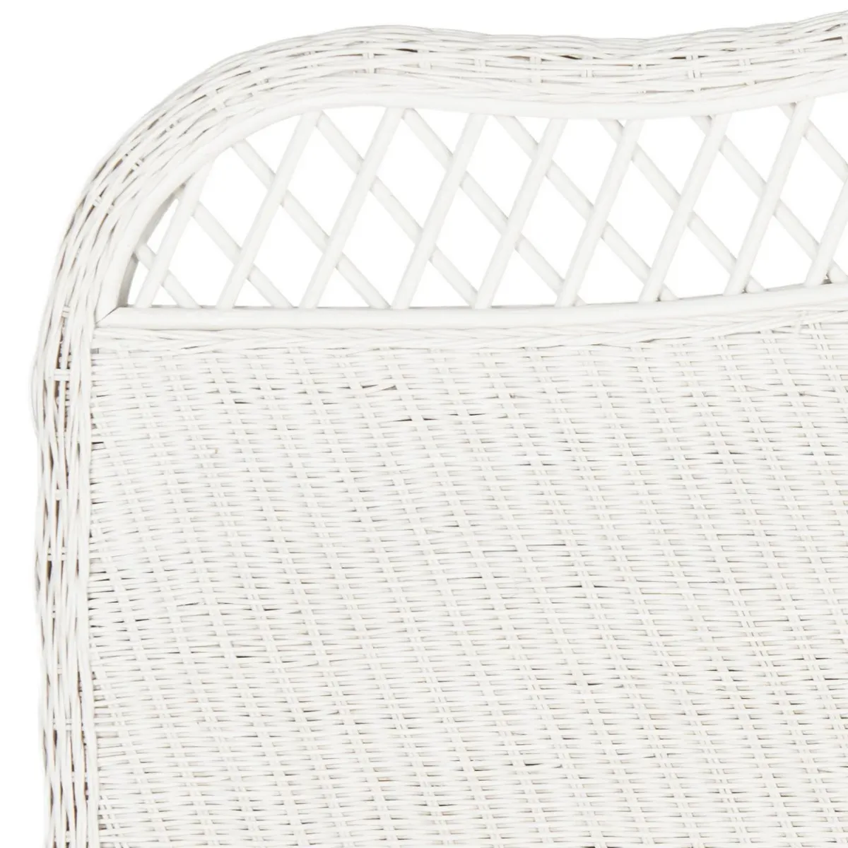 Sephina White Rattan Headboard