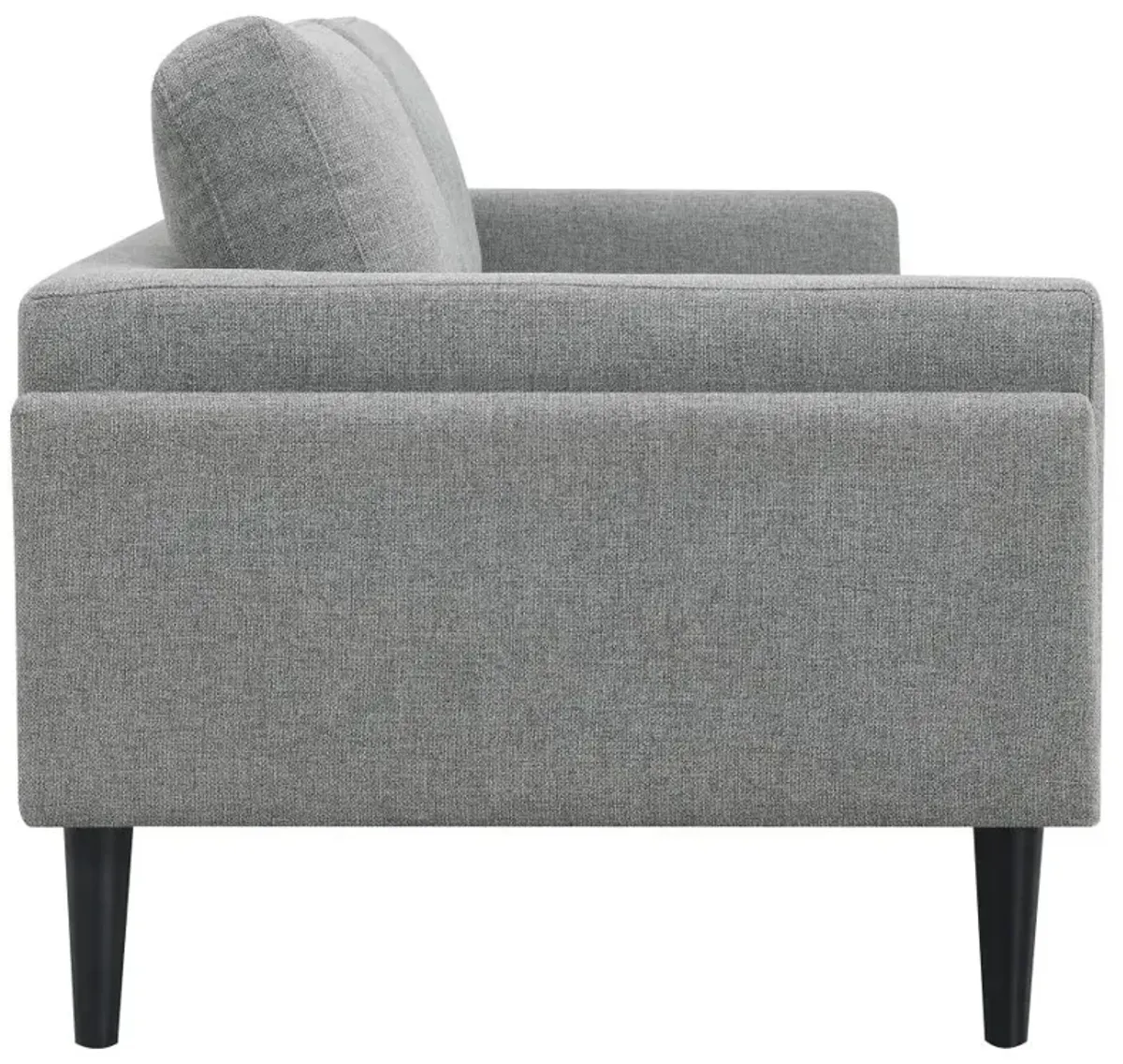 Rilynn 2-piece Upholstered Track Arms Sofa Set Grey