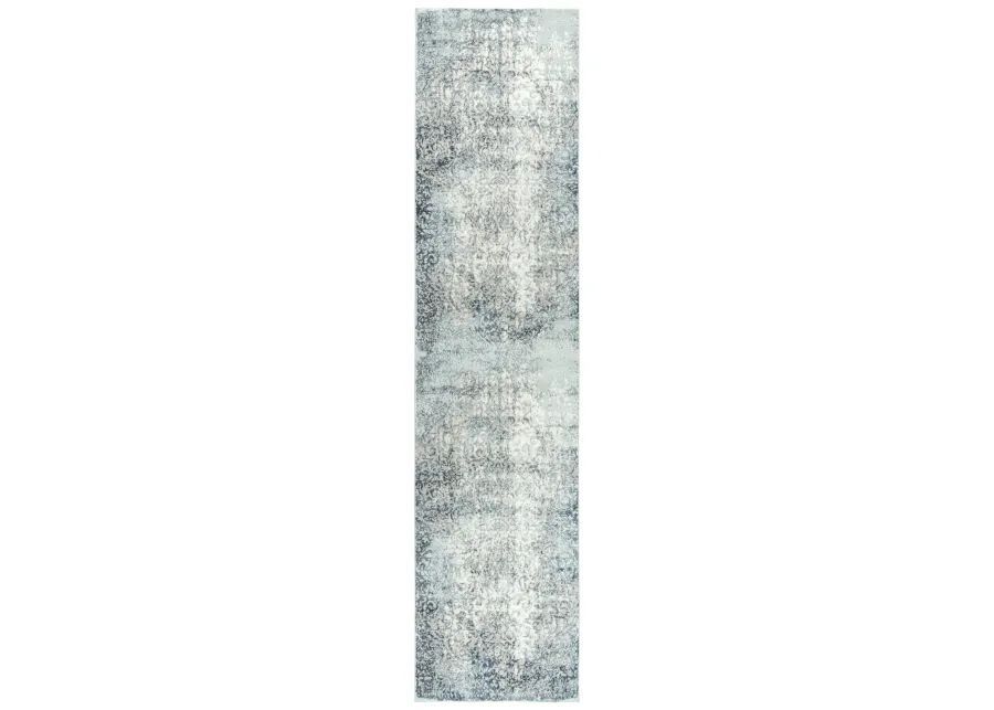 Chelsea Cream/Gray Vine/Scroll Polyester 2'7" x 9'6" Runner Rug