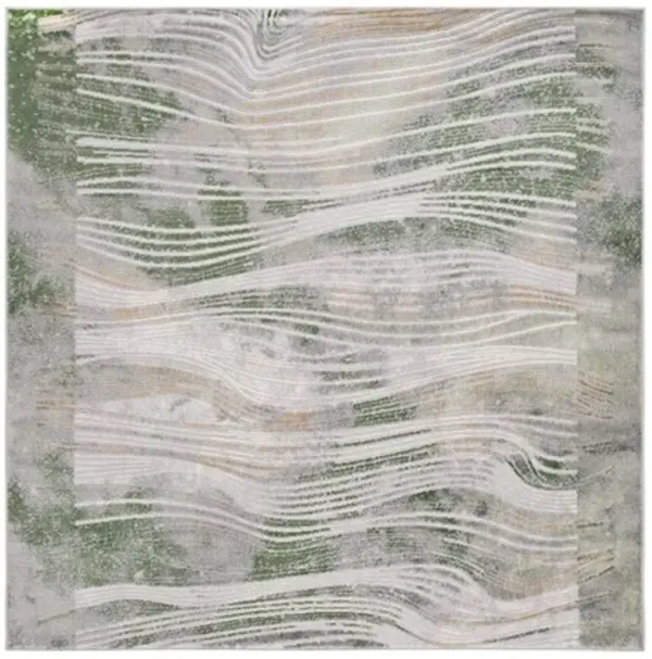 PALMA 318 Blue 6'-7' X 6'-7' Square Square Rug