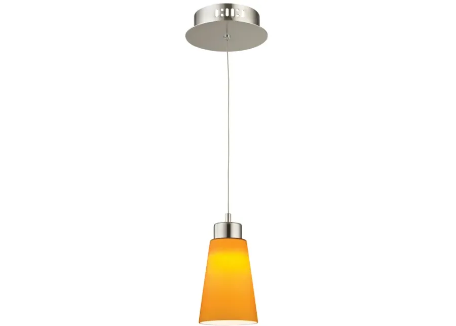 Coppa 5" Wide 1-Light Mini Pendant - Satin Nickel