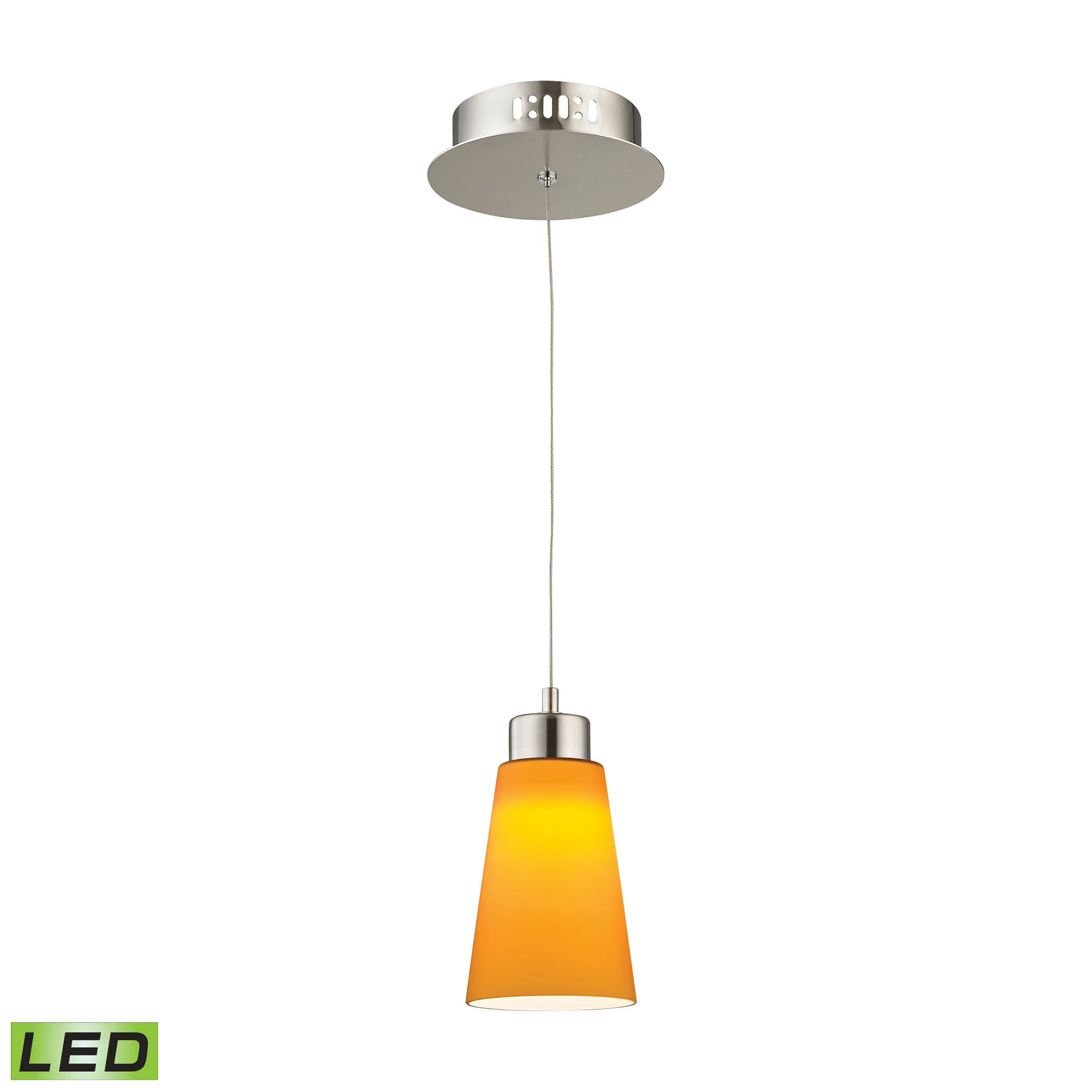 Coppa 5" Wide 1-Light Mini Pendant - Satin Nickel