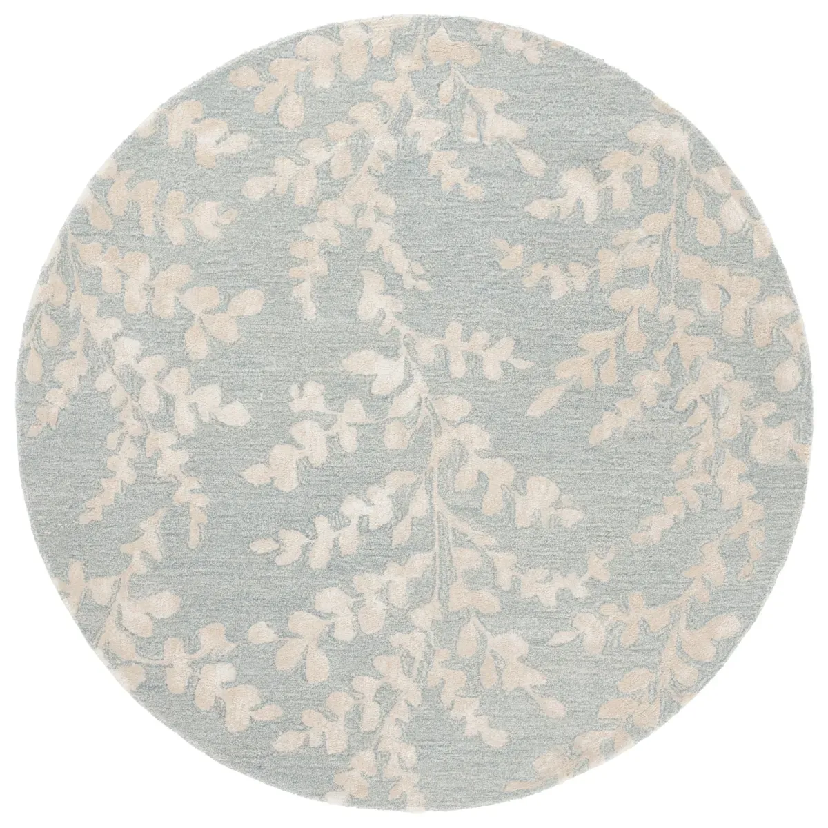 GLAMOUR 542 BLUE  6' x 6' Round Round Rug