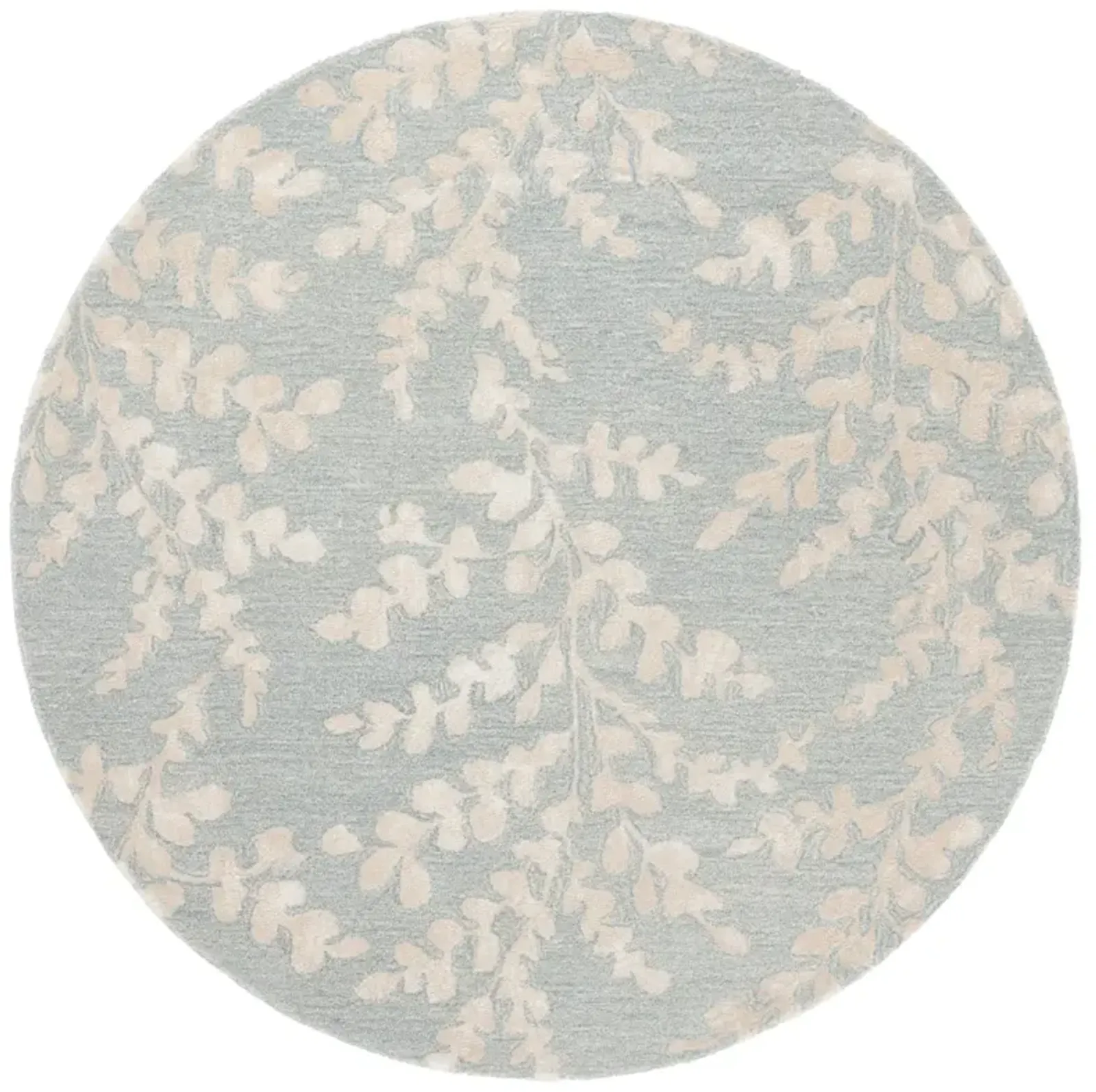 GLAMOUR 542 BLUE  6' x 6' Round Round Rug