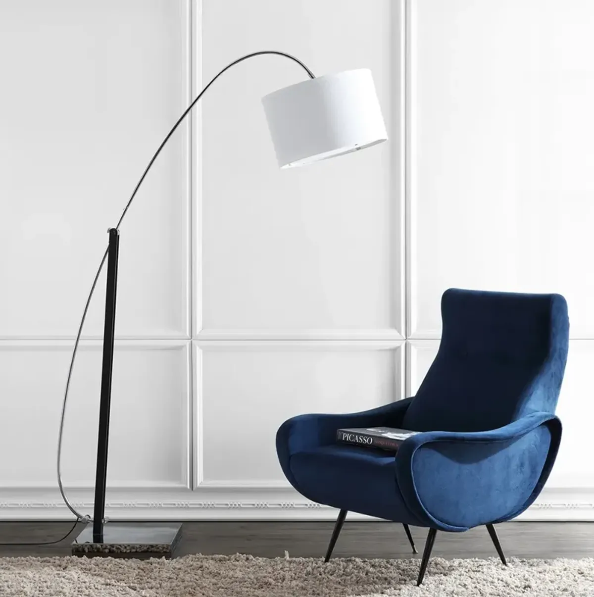 Lyra 111 Inch H Adjustable Arc Floor Lamp