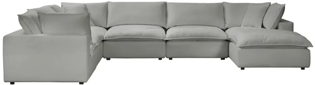 Cali Slate Modular Large Chaise Sectional