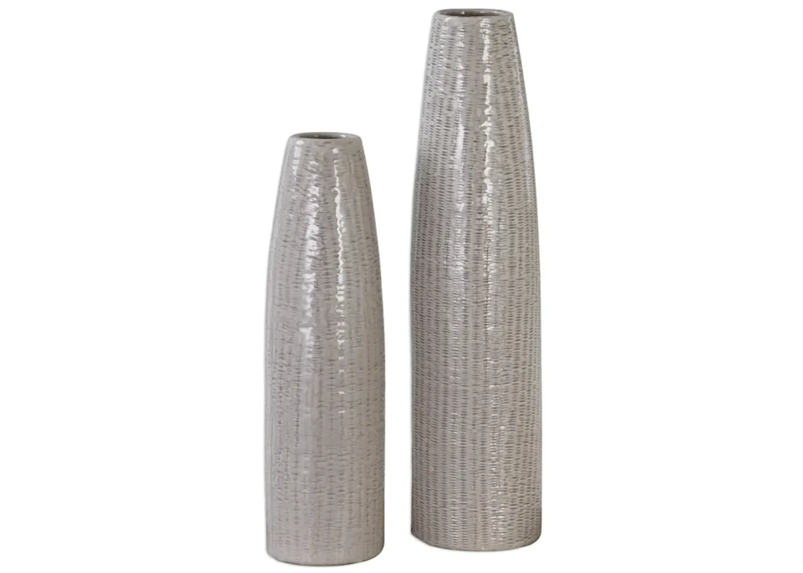 Sara Textured Vases - Set of 2