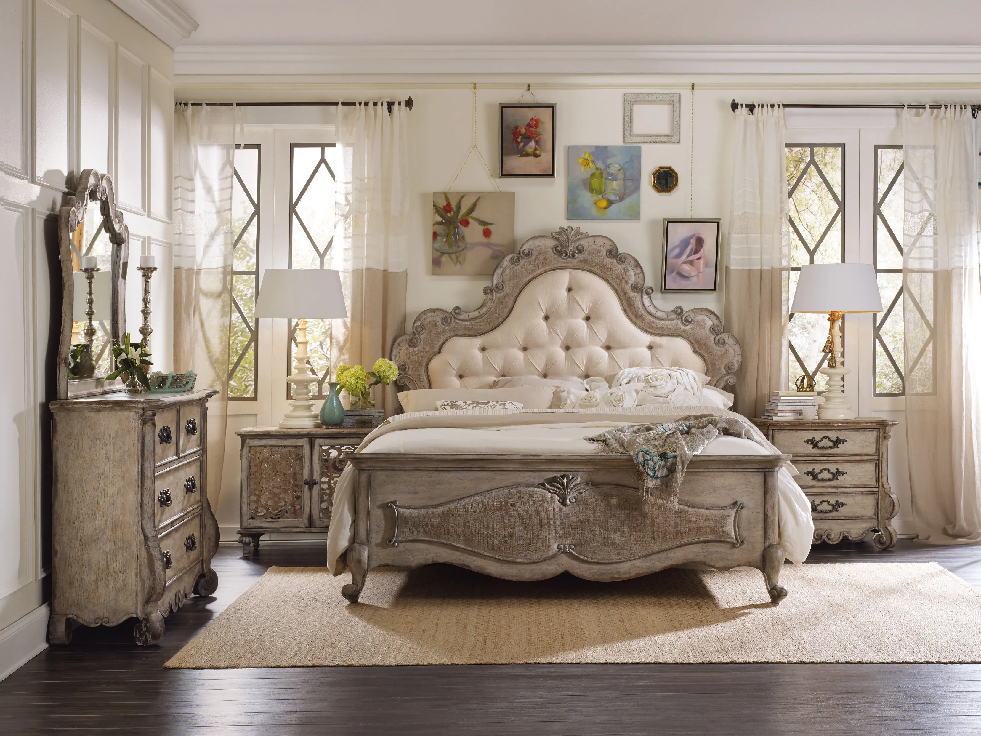 Chatelet Queen Upholstered Panel Bed