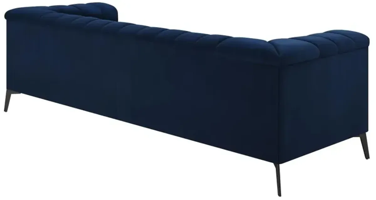 Chalet Tuxedo Arm Sofa Blue