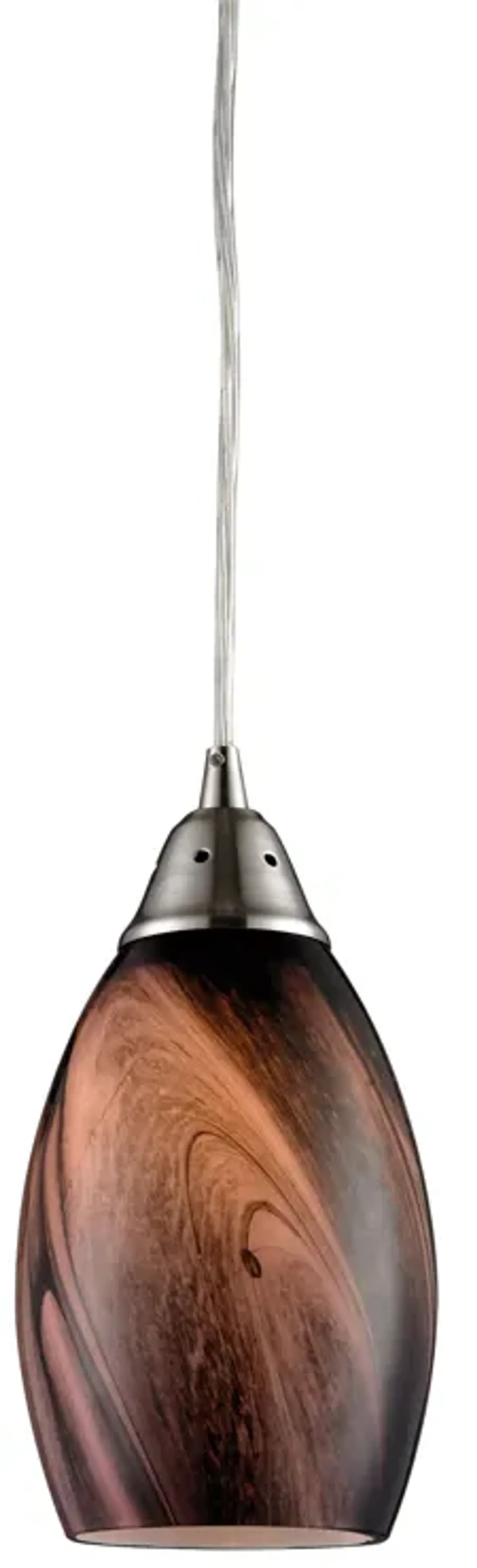 Formations 5'' Wide 1-Light Pendant - Satin Nickel (LED)