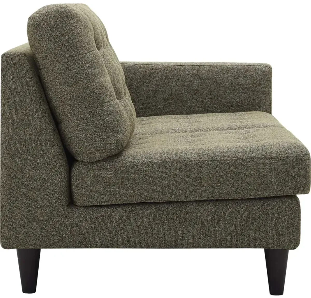 Empress Right-Facing Upholstered Fabric Loveseat