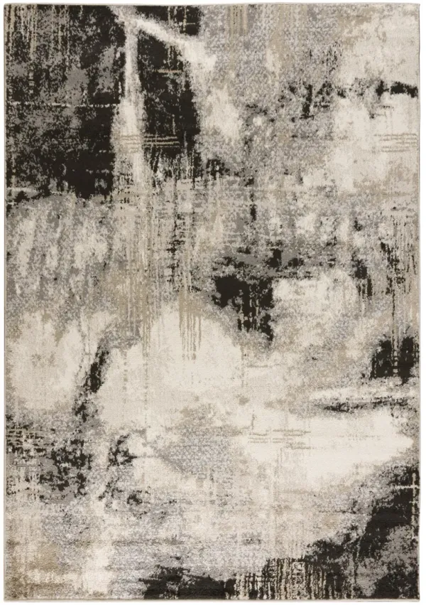 Palace Gray  Polypropylene  8'0"x9'6" Rectangle Rug