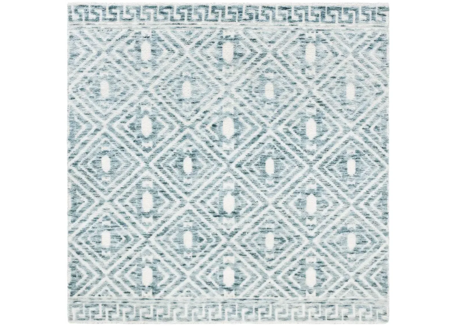 AUDREY 203 BLUE  6' x 6' Square Square Rug