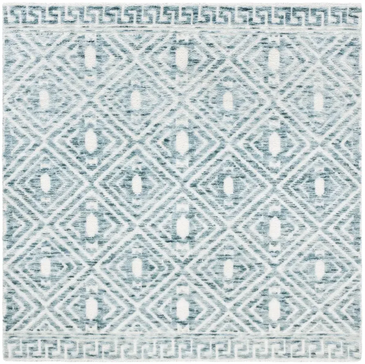 AUDREY 203 BLUE  6' x 6' Square Square Rug