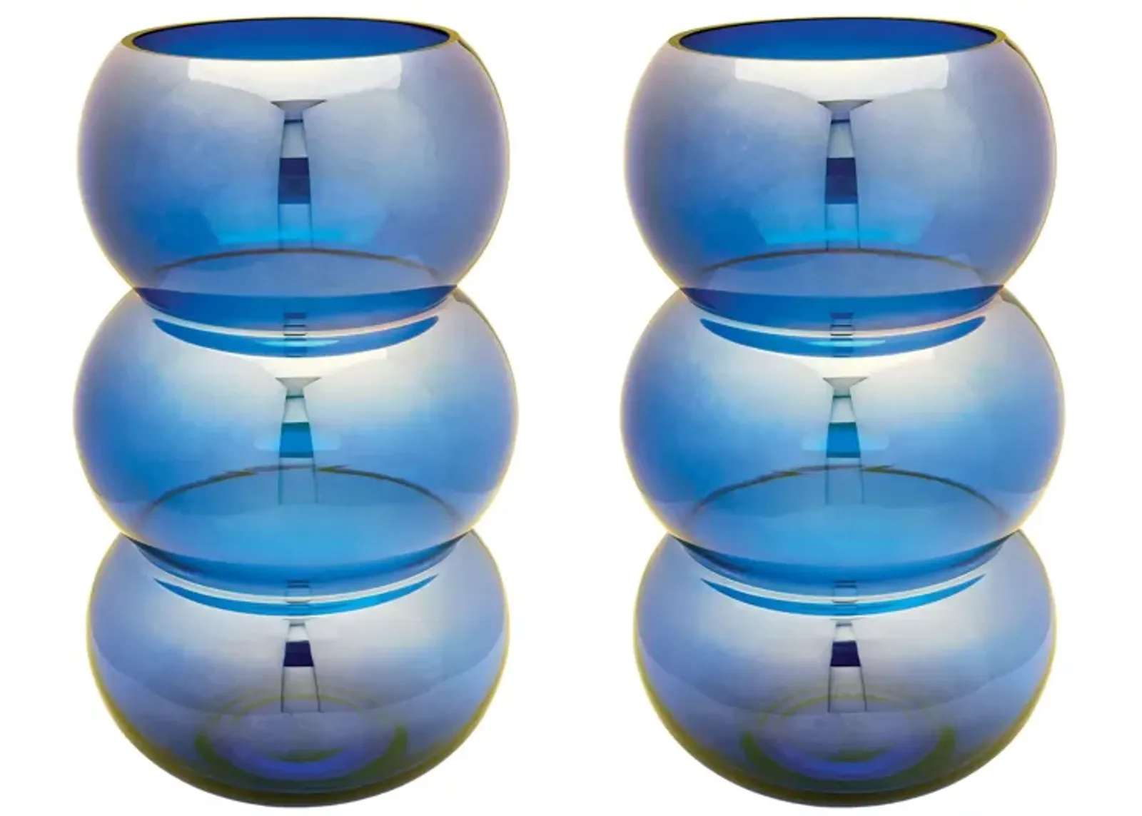 Cobalt Ring Votives (Set of 2)