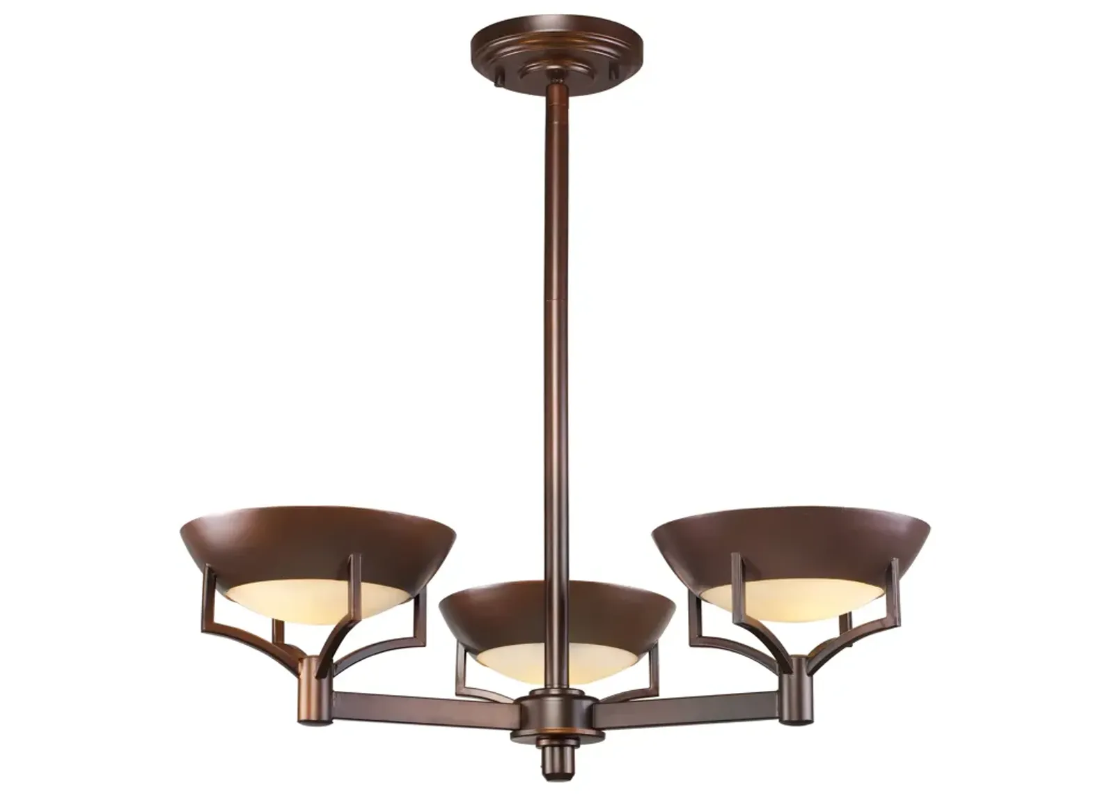 Sullivan 23'' Wide 3-Light Chandelier - Aged Bronze