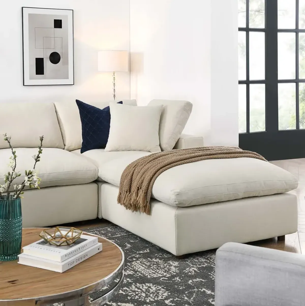 Commix Down Filled Overstuffed 7-Piece Sectional Sofa