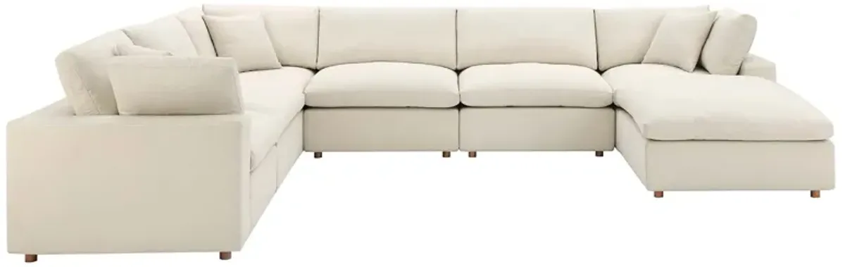 Commix Down Filled Overstuffed 7-Piece Sectional Sofa