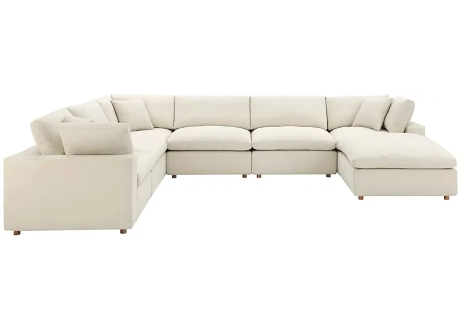 Commix Down Filled Overstuffed 7-Piece Sectional Sofa