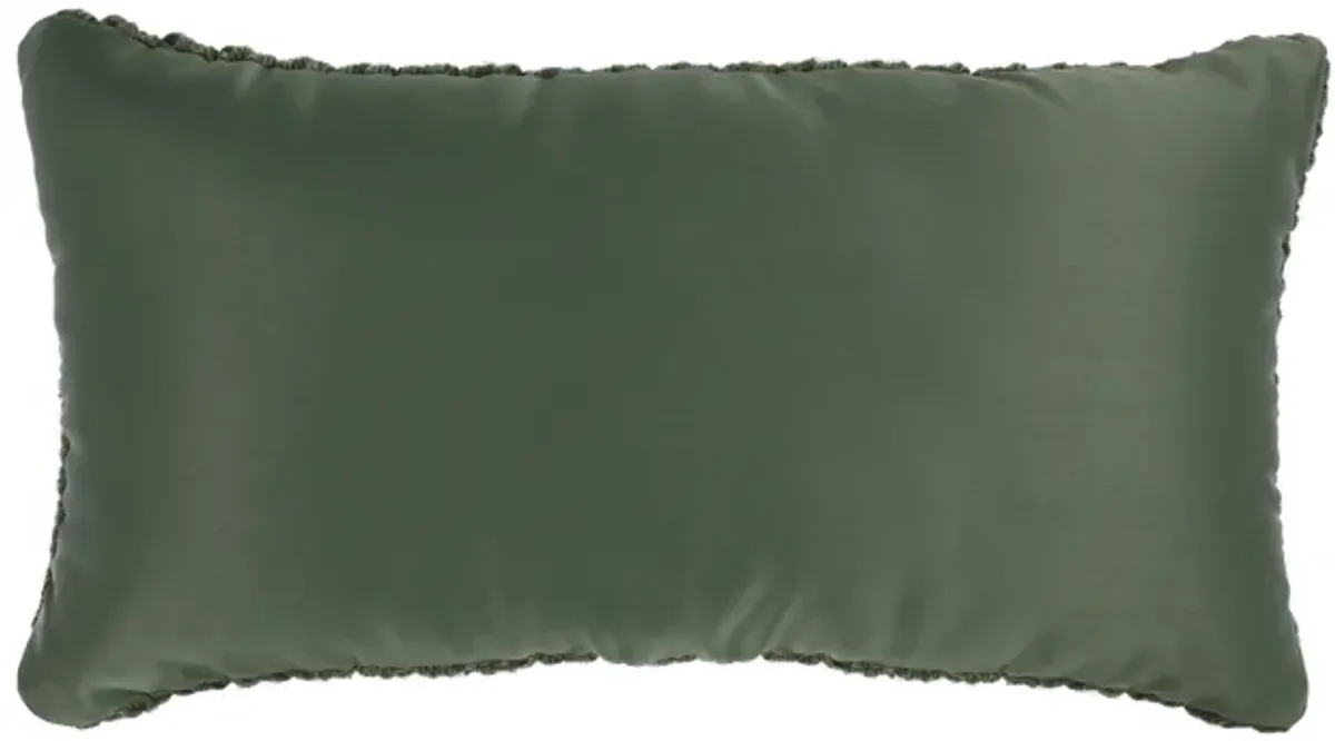 Prism 14"x26" Performance Outdoor Throw Pillow, Green