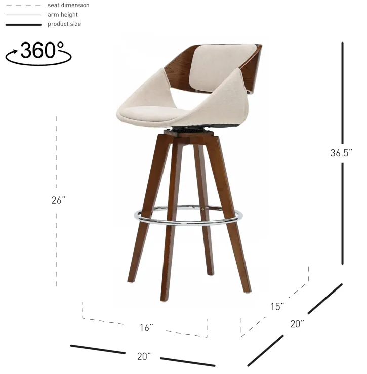 Cyprus Bamboo Counter Stool