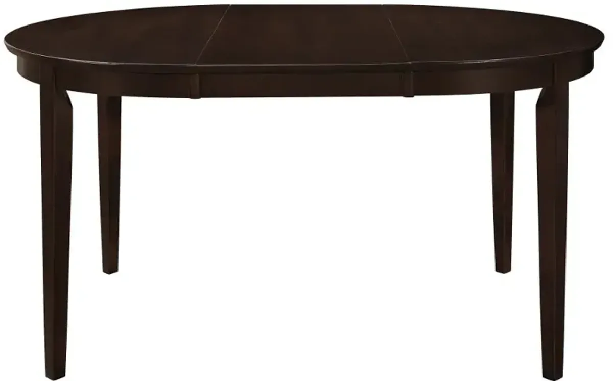 Gabriel Oval Dining Table Cappuccino