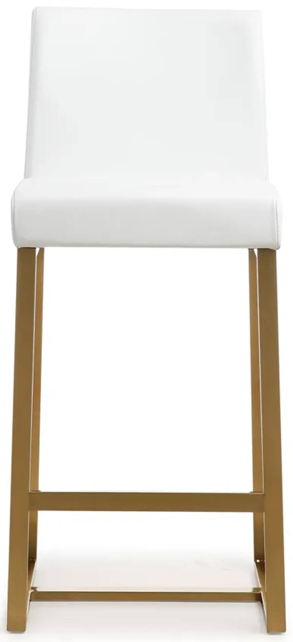 denmark white gold steel counter stool (set of 2)