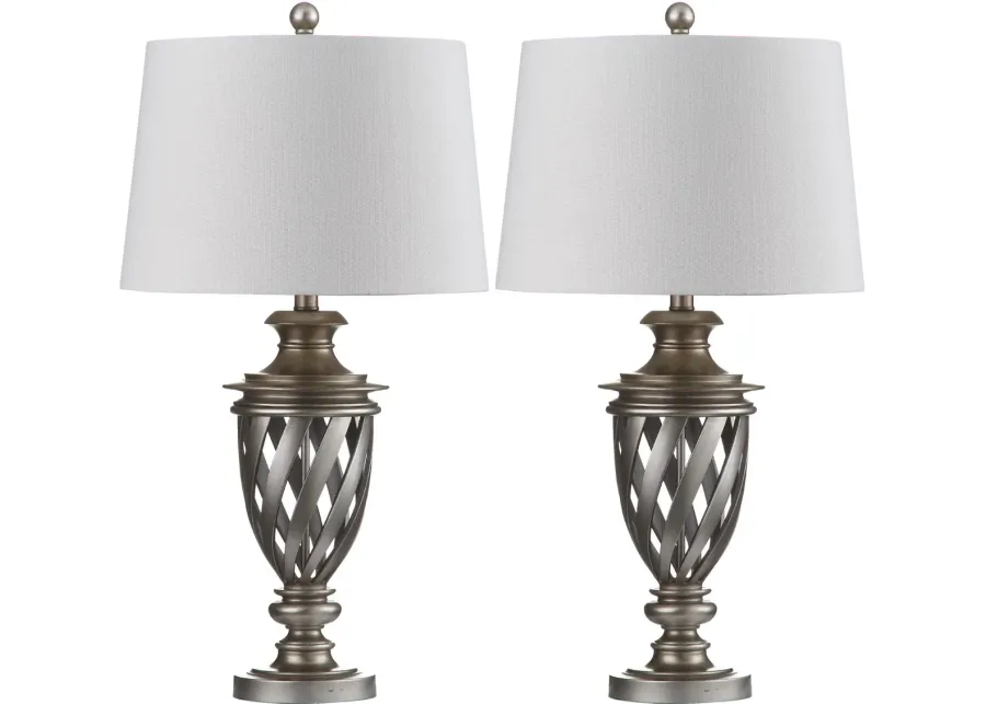 Byron 28.5-Inch H Urn Table Lamp - Set of 2