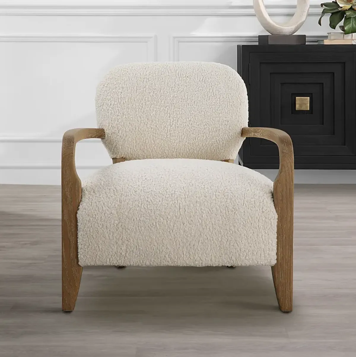 Telluride Natural Shearling Accent Chair