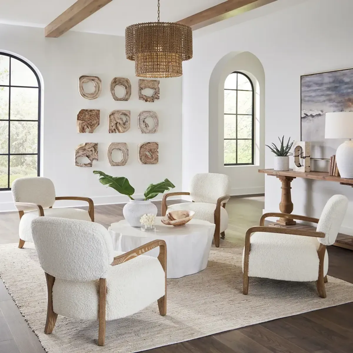 Telluride Natural Shearling Accent Chair