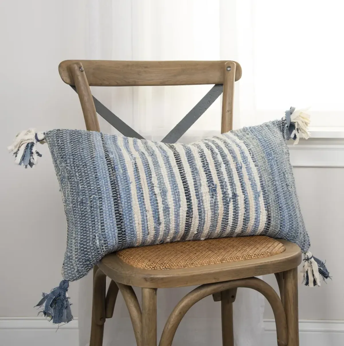 Stripe Natural  Pillow