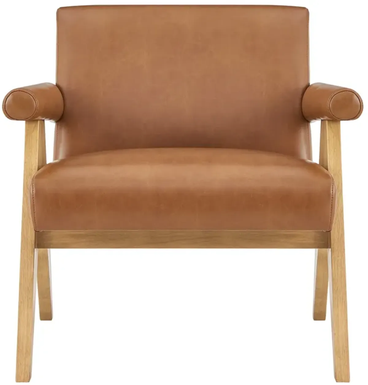 Nixon PU Accent Arm Chair, Borneo Chocolate