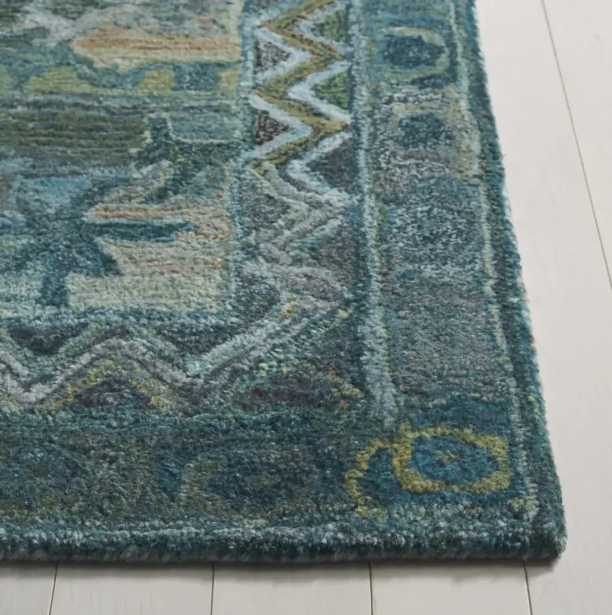 ANATOLIA 411 AQUA  2'-3' x 8' Runner Rug