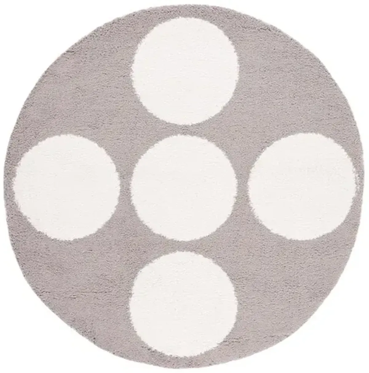 CALICO SHAG 120 Grey  6'-7' X 6'-7' Round Round Rug